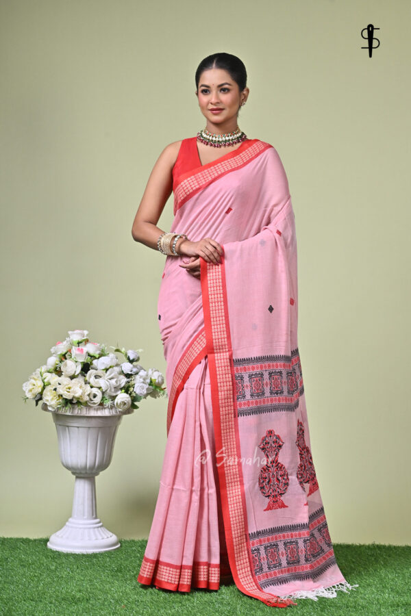 Gulbadan (গুলবদন) - Pure Cotton Saree in Bomkai Style 3 LPS 9367 scaled