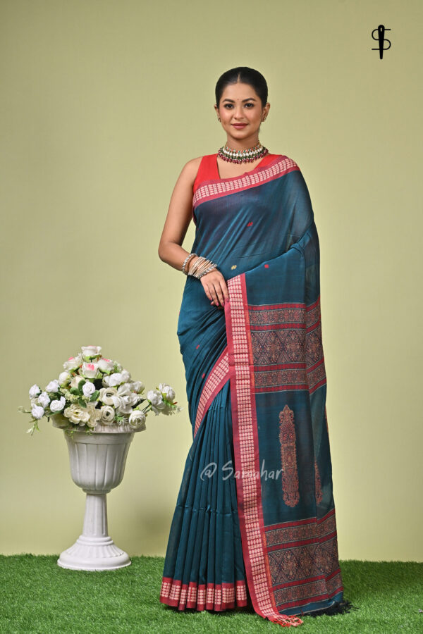 Panna (পান্না) - Pure Cotton Saree in Bomkai Style 5 LPS 9405 scaled
