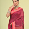 Preyashi (প্রেয়সী) - Pure Cotton Saree in Bomkai Style 7 Preyashi handwoven magenta Bomkai pure cotton saree