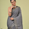 Nisha / নিশা 7 Nisha handwoven charcoal grey cotton saree
