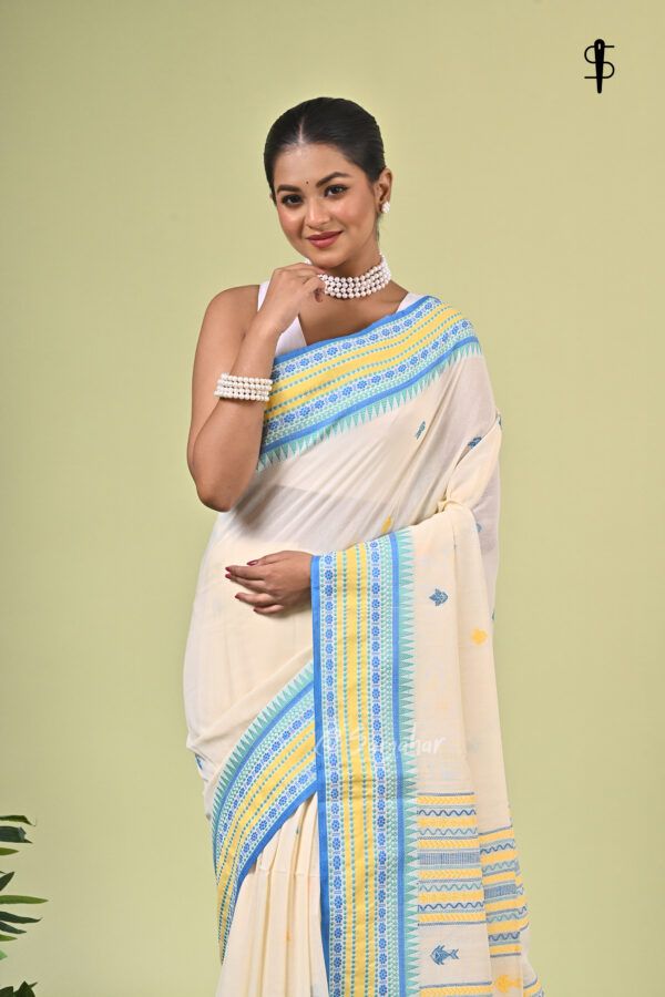Matsyakanya II (মৎস্যকন্যা II) 1 Matsyakanya II handwoven pure cotton saree with traditional fish motifs