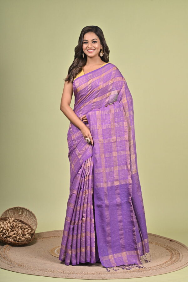 Chandralekha (চন্দ্রলেখা) - Pure Cotton Zari Kota Saree 2 LPS 4377 scaled