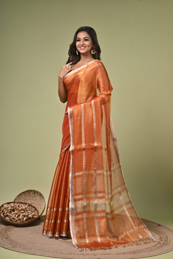 Kanakprabha (কনকপ্রভা) - Pure Tissue Silk Saree with Metallic Zari 3 LPS 4395 scaled