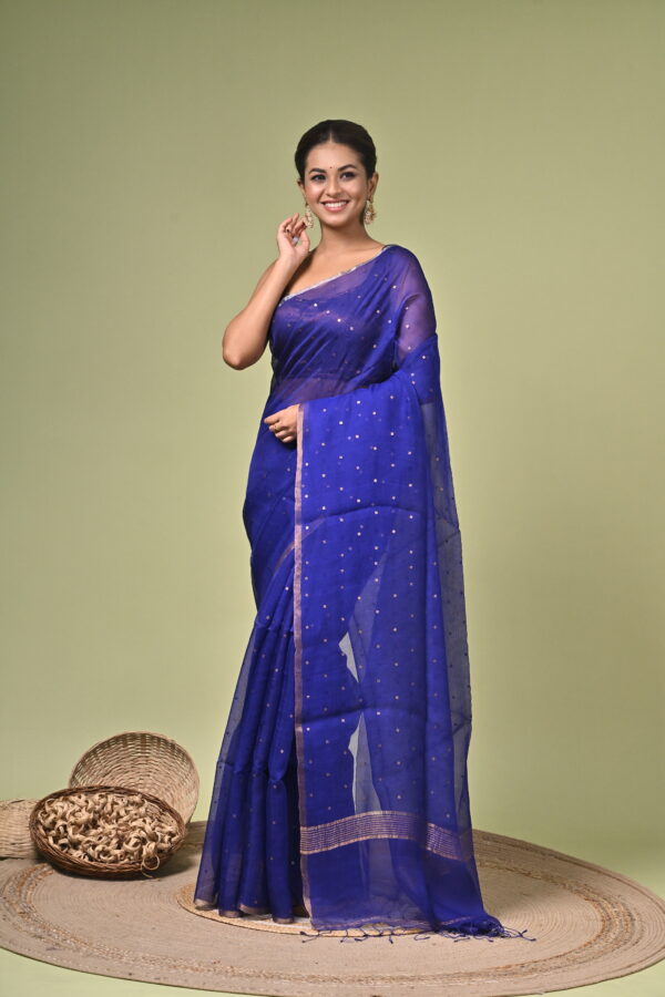 Shrimoti (শ্রীমতী) - Raw Silk Saree with Sequins 3 LPS 4427
