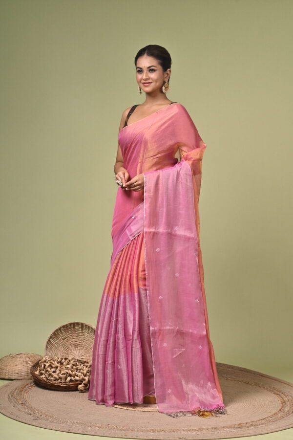 Arunima (অরুণিমা) - Pure Tissue Silk Saree with Metallic Zari 3 LPS 4433 scaled