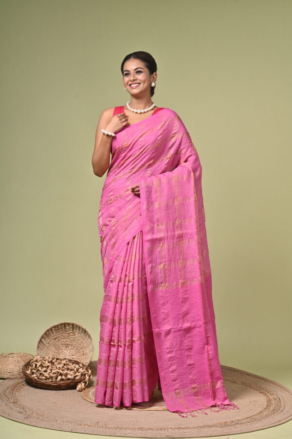 Gulnaar - Pure Cotton Zari Kota Saree 1 Gulnaar rani pink cotton zari Kota saree
