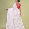 Jyotsna (জ্যোৎস্না) - White Pure Cotton Handloom Saree 10 LPS 4462