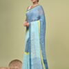 Urmi (উর্মি) - Pure Linen Saree in Mock-Leno Weave 9 LPS 4472 scaled