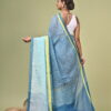 Urmi (উর্মি) - Pure Linen Saree in Mock-Leno Weave 10 LPS 4473 scaled