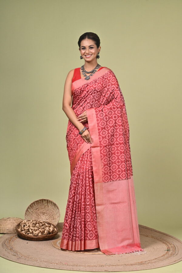 Rangsutra - Silk Cotton Warp-Printed Saree 2 LPS 4491 scaled