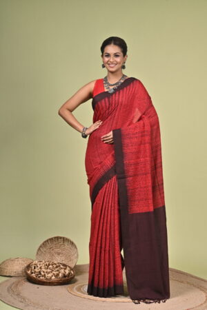 Pure Cotton Shibori Saree
