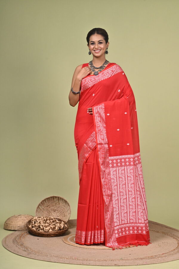 Sharadiya (শারদীয়া) - Pure Cotton Handloom Saree 3 LPS 4504 scaled