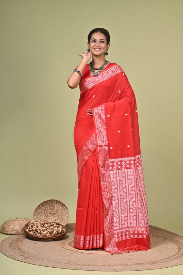 Sharadiya (শারদীয়া) - Pure Cotton Handloom Saree 4 LPS 4505 scaled