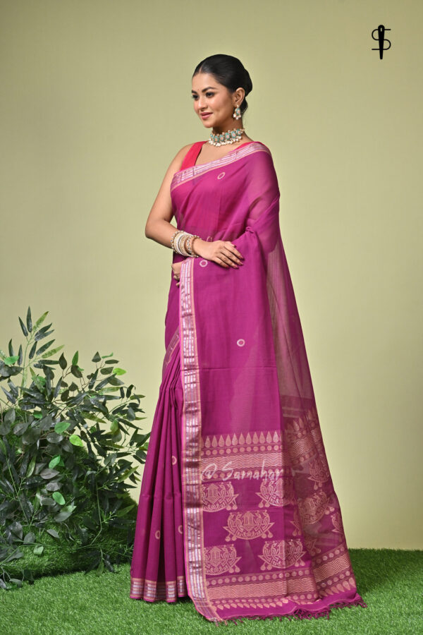 Ragini (রাগিণী) - Pure Cotton Handloom Saree 4 LPS 9515 scaled